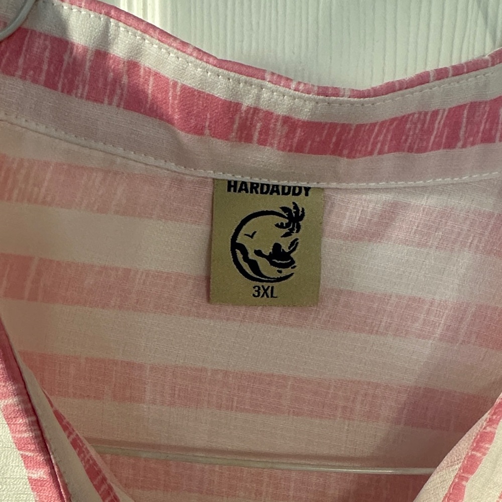 Pink Striped Men's Shirt 3XL NWT - Picture 3 of 7